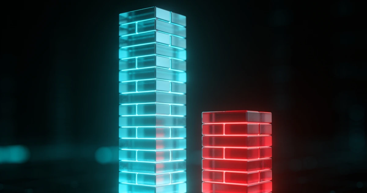 Imbalance en el order flow: dos columnas de volumen desiguales